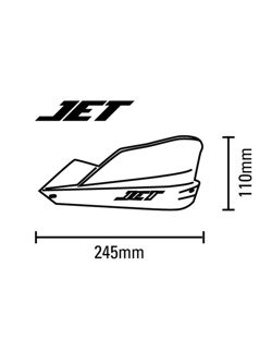 JET Plastic Guards Barkbusters  + Hardware Kit Honda XL 600/650/700 V Transalp
