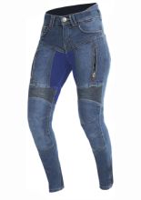 Jeansowe spodnie motocyklowe damskie Trilobite Parado Monolayer Blue