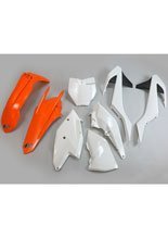 Komplet plastików UFO do KTM SX / SX-F (16-18) pomarańczowy-biały