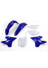 Komplet plastików UFO do Yamaha YZ 125 / YZ 250 (15-21) biało-niebieski