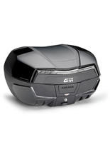 Kufer centralny Givi Monokey V58NNBT Maxia 5 z dodatkowym ryglem wewnętrznym, czarny z przezroczystymi odblaskami [pojemność: 58 litrów]