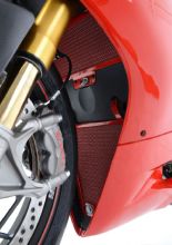 Osłona chłodnicy R&G aluminiowa do Ducati Panigale 899 (13-)/ 959 (16-)/ 1199 (12-)/ 1299 (15-)/ V2 (20-) czerwona