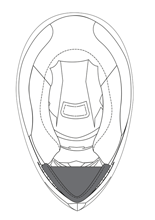 Podbródek AGV do kasku K3 SV (ML-XXL)