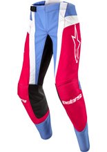Spodnie cross Alpinestars MX Techstar Ocuri biało-niebiesko-czerwone