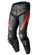 Spodnie motocyklowe skórzane RST Tractech Evo 5 czarno-czerwone
