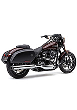 Tłumik motocyklowy Cobra Neighbor Hater Dual Cut Slip-On do modeli Harley Davidson Softail Sport Glide (18-20) chrom