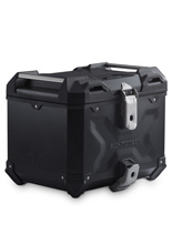 Zestaw: kufer centralny czarny TRAX ADV + stelaż Adventure-rack SW-Motech Yamaha Niken GT (22-) [pojemność: 38 L]