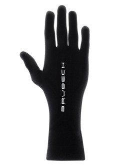 Rękawiczki termoaktywne Brubeck Merino czarne 