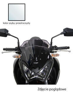 Szyba motocyklowa MRA Racing "R" Kawasaki Z 250 (13-) / Z 300 (15-) przeźroczysta
