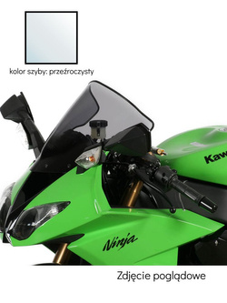 Szyba motocyklowa MRA oryginalny kształt "O" Kawasaki ZX 6 R (09-18)/ ZX 10 R (08-10) przeźroczysta